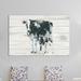 August Grove® Cow & Calf on Wood Graphic Art on Wrapped Canvas Metal in Blue/Gray/Green | 40 H x 60 W in | Wayfair DC64595DB2B54E5AB580ACA2CF6080F5