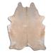 White 96 x 84 x 0.25 in Area Rug - Foundry Select Bhahadur Handmade Cowhide Novelty 7' x 8' Cowhide Area Rug in Beige/Cowhide, | Wayfair