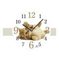 Wall clock glass cat diameter 33.5 cm 14843 - Lowell