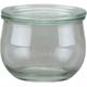 Tulpe-Glas Cucinare Rundrand 580 ml Weck-Glas, Rundrand-Deckel