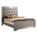 LYKE Home Mirrored Silver Champagne Bed