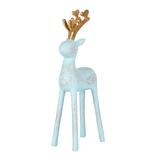 First Traditions™ 9" Woodgrain Reindeer Décor, Blue
