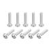 M8x40mm Torx Security Machine Screws, 10pcs 316 Stainless Steel Pan Head Screw - Silver