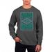 Men's Uscape Apparel Black Tulane Green Wave Pigment Dyed Fleece Crewneck Sweatshirt