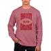 Men's Uscape Apparel Cardinal Iowa State Cyclones Pigment Dyed Fleece Crewneck Sweatshirt