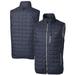 Men's Cutter & Buck Navy Denver Broncos Eco Insulated Full-Zip Puffer Vest