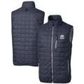 Men's Cutter & Buck Navy Green Bay Packers Eco Insulated Full-Zip Puffer Vest