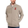 Men's Antigua Oatmeal Illinois Fighting Illini Course Full-Zip Jacket