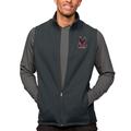 Men's Antigua Heather Charcoal North Carolina Central Eagles Course Full-Zip Vest