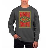 Men's Uscape Apparel Black Maryland Terrapins Pigment Dyed Fleece Crewneck Sweatshirt