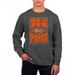 Men's Uscape Apparel Black Oklahoma State Cowboys Pigment Dyed Fleece Crewneck Sweatshirt