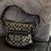 Coach Bags | Coach Signature Jacquard/Black Leather Crossbody Bag | Color: Black/Gray | Size: Os