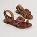 Free People Shoes | Free People Torrence Leather Sandal Size 7 | Color: Brown/Purple | Size: 7