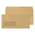 Blake Purely Everyday DL 110 x 220 mm 80 gsm Self Seal Wallet Window Envelopes (11884) Manilla - Pack of 1000
