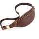 CONTACTS Genuine Leather Mens Chest Bag,Leather bumbag for Women,Waist Phone Pouch Hiking Fanny Pack for Men (Coffee)