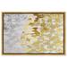 Gold vs Platinum Paint Strokes by The Oliver Gal Artist Co. - Painting Paper in White/Brown | 36 H x 54 W x 1.5 D in | Wayfair