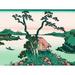 ArtVerse Japanese Lake Wood Block Print Removable Art Wall Decal Vinyl in White | 14" H x 18" W | Wayfair HOK087A1418A