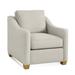 Armchair - Braxton Culler Oliver 33" Wide Armchair Fabric in Gray/Brown | 37 H x 33 W x 39 D in | Wayfair 731-001/0851-94/HONEY