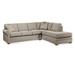 Gray/White/Brown Sectional - Braxton Culler Bedford 117" Wide Right Hand Facing Sofa & Chaise Polyester/Cotton/Other Performance Fabrics | Wayfair