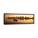 East Urban Home 'Ferry Moving in the Sea, Boston Harbor, Boston, Massachusetts' Photographic Print on Canvas Canvas | 24 H x 72 W x 1.5 D in | Wayfair