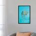 East Urban Home 'Mimic Octopus Parachuting Down North Sulawesi Indonesia' Graphic Art Print on Canvas in Blue/Green | 26 H x 18 W x 1.5 D in | Wayfair