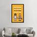 East Urban Home 'The Big Lebowski Lego Dialogue Poster' Graphic Art Print on Canvas Metal in Black/Orange | 60 H x 40 W x 1.5 D in | Wayfair