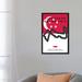 East Urban Home Minimal Movie 'F1 Marina Bay Race Track' Graphic Art Print on Canvas in Black/Gray/Red | 48" H x 32" W x 1.5" D | Wayfair