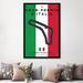 East Urban Home Minimal Movie 'F1 Monza Race Track' Graphic Art Print on Canvas in Black/Green/Red | 24 H x 16 W x 1 D in | Wayfair