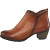 Stiefelette HEINE, Damen, Gr. 40, braun (cognac), Leder, Glattleder, Rindsleder, sportlich, Schuhe