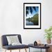 East Urban Home 'Palm Tree w/ Boat in the Background, Moorea, Tahiti, French Polynesia I' Photographic Print on Canvas in Black/Blue/Green | Wayfair
