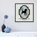 East Urban Home Beagle (Black&Blue) I by 5by5collective - Gallery-Wrapped Canvas Giclée Print, in Black/Gray/Green | 18" H x 18" W x 1.5" D | Wayfair