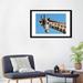 East Urban Home 'Reticulated Giraffe Portrait, Native to Africa' Photographic Print on Canvas Paper, Cotton in Blue | 16 H x 24 W in | Wayfair