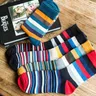 Men's color stripes socks the latest design popular men's socks 5 PAIRS STRIPED SOCKS SUIT FASHION