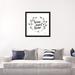 East Urban Home 'Happy To Bee Home Words I' Textual Art on Canvas Canvas/Paper, Cotton in Black/Gray/Green | 24 H in | Wayfair