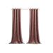 Frifoho Velvet Solid Room Darkening Thermal Grommet Curtain Panels Velvet in Brown | 120 H x 52 W in | Wayfair 03LPF6260RRWD6F1DBB