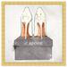 Oliver Gal J'Adore Shoes - Graphic Art 20.0 H x 20.0 W x 1.75 D in black/whitePaper in Gold Framed Paper | 20" H x 20" W x 1.75 D | Wayfair