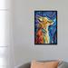 East Urban Home 'Night Watcher' Print on Canvas, Cotton in Black/Blue/Green | 26 H x 18 W x 1.5 D in | Wayfair 0252AF913F9A48CF803604F2CAE964B5