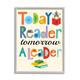 Stupell Industries Today A Reader Tomorrow A Leader Wall Plaque by Ellen Crimi-Trent - Print Wood in Brown | 20 H x 16 W x 1.5 D in | Wayfair