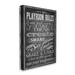 Stupell Industries New Playroom Rules & White by Reesa Qualia - Graphic Art Canvas in Black | 20 H x 16 W x 1.5 D in | Wayfair brp-1520_cn_16x20