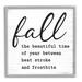Stupell Industries Funny Fall Autumn Phrase Rustic Grain Pattern Black Framed Giclee Texturized Art By Lettered & Lined in Brown | Wayfair