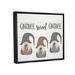 Stupell Industries Gnome Sweet Gnome Mythical Garden Elf Pun Canvas Wall Art By Daphne Polselli Canvas in Gray/White | Wayfair ab-820_ffb_24x30