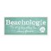 Stupell Industries Beachologie Weathered Sign Clever Grainy Shell Motif Wall Plaque Art By Graffitee Studios in Brown/Green | Wayfair