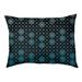 Tucker Murphy Pet™ Byrge Lattice Outdoor Dog Pillow Polyester/Fleece in Green/Blue | Medium (29.5" W x 19.5" D x 9.5" H) | Wayfair