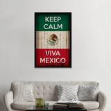 Winston Porter Keep Calm & Viva Mexico Graphic Art on Canvas Metal in Black/Brown/Red | 40 W x 1.5 D in | Wayfair C0AB69222E404322AD68E3A450F860B0