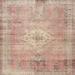Green/Pink 60 W in Indoor Area Rug - Bungalow Rose Babe Oriental Pink/Beige/Green Area Rug Polyester/Wool | Wayfair