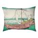 Tucker Murphy Pet™ Burkart the Kazusa Sea Route Dog Pillow Polyester/Fleece in Pink/Green/Yellow | 17 H x 52 D in | Wayfair