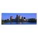 Ebern Designs Panoramic Skyscrapers at the Waterfront, Austin, Texas Photographic Print on Canvas Canvas, in White | 16 H x 60 W x 1.5 D in | Wayfair