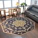 Black/White 120 x 0.75 in Area Rug - Canora Grey Hand Tufted Wool Oriental Area Rug Charcoal Wool | 120 W x 0.75 D in | Wayfair