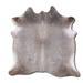 Gray 84 x 72 x 0.25 in Area Rug - Foundry Select Animal Print Handmade Cowhide Area Rug in Cowhide, Leather | 84 H x 72 W x 0.25 D in | Wayfair