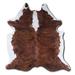 Brown/White 84 x 72 W in Area Rug - Foundry Select Upt NATURAL HAIR ON Cowhide Rug EXOTIC WHITE BELLY BACKBONE Cowhide, | 84 H x 72 W in | Wayfair